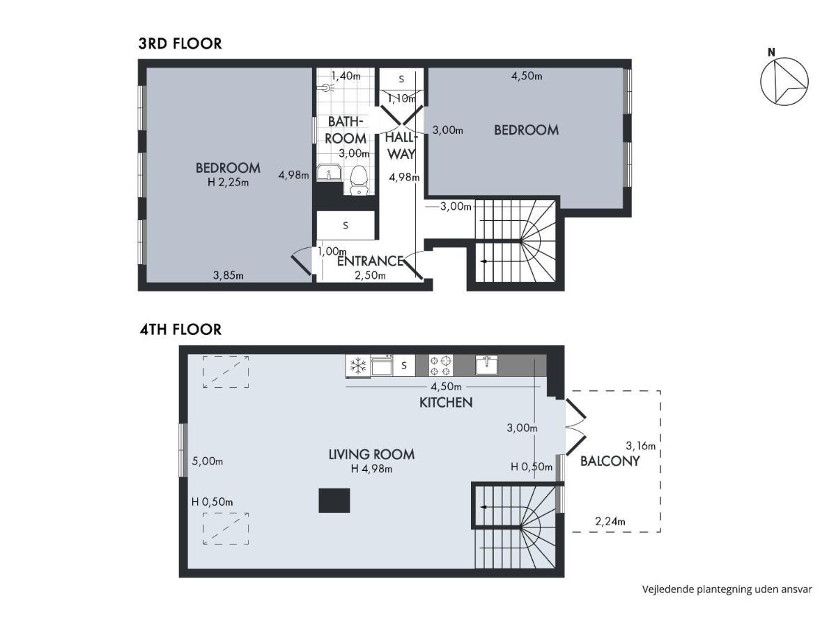 Sanders Main - Endearing Two-Bedroom Duplex Apartment With A Balcony Next To Magical Nyhavn Köpenhamn Exteriör bild